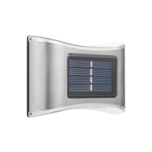 Bearachild Luces de pared de pasillo de jardín al aire libre solares 6LED IP65 lámparas de cerca impermeables iluminación de acero inoxidable de Iluminación y accesorios Cálido