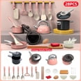 thumbnail image 2 of LYMAYTER Kids Cooking Toy Set 28PCS, Simulation Kitchen Playset with Utensils Vegetable Play Food Role Play Gift, 2 of 7