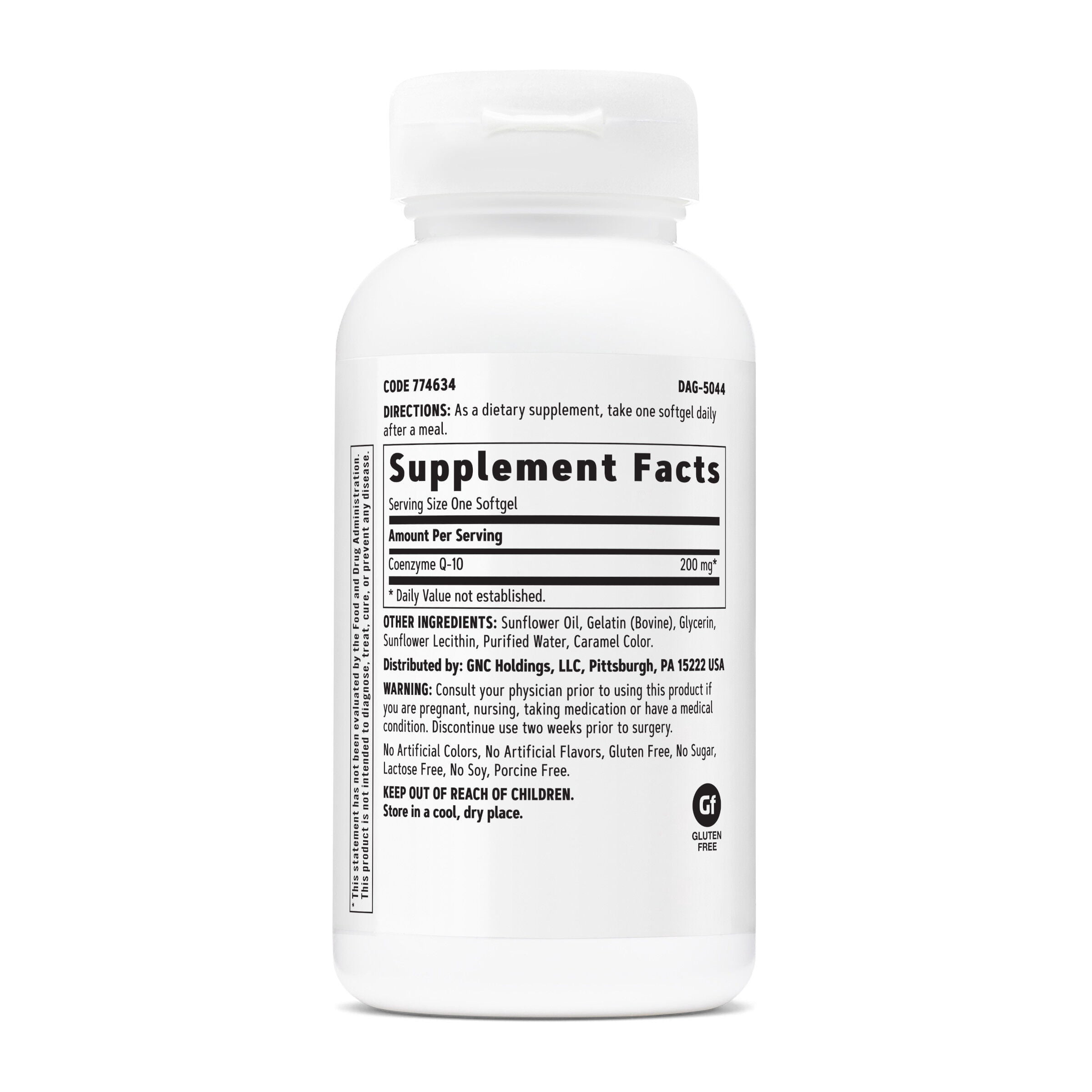 GNC CoQ10 100mg Supplement, Supports Heart Health, 60 Count