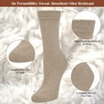 thumbnail image 3 of Loritta Wool Socks for Women, 5 Pairs Ladies Cozy Boot Winter Thermal Warm Thick Socks Size 5-9, 3 of 6