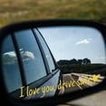 thumbnail image 2 of Riforla I Love You Driving Stickers 3 Pieces Driving I Love You with Heart Stickers for Rearview and Windows Decals Car Accessories and Driver Gifts Car Sticker C, 2 of 5