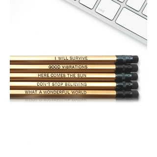 Cuhas Affirmation Pencil Set, Inspirational Pencils, Personalized Motivational Praise Wooden Pencils, Pencil Set for Sketching and Drawing, for