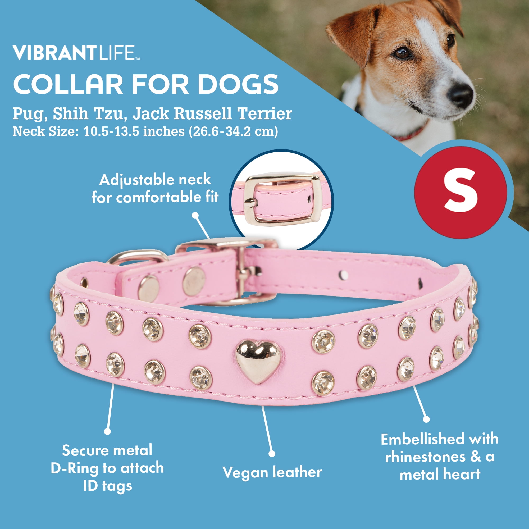 ARING PET Velvet Dog Collar, Unique Pink Dog Collars with Detachable Felt  Flower, Adjustable Soft Velvet Dogs Collar Flower with Metal Buckle for