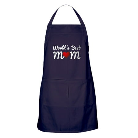 CafePress - World's Best Mom - Kitchen Apron with Pockets, Grilling Apron, Baking