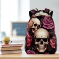 thumbnail image 5 of Lightweight Backpack Roses and Skull School Bag Travel Laptop Daypack for Men Women Casual Rucksack, 5 of 6