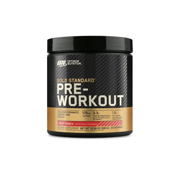 Optimum Nutrition Gold Standard Pre-Workout Powder, Fruit Punch, 300 g