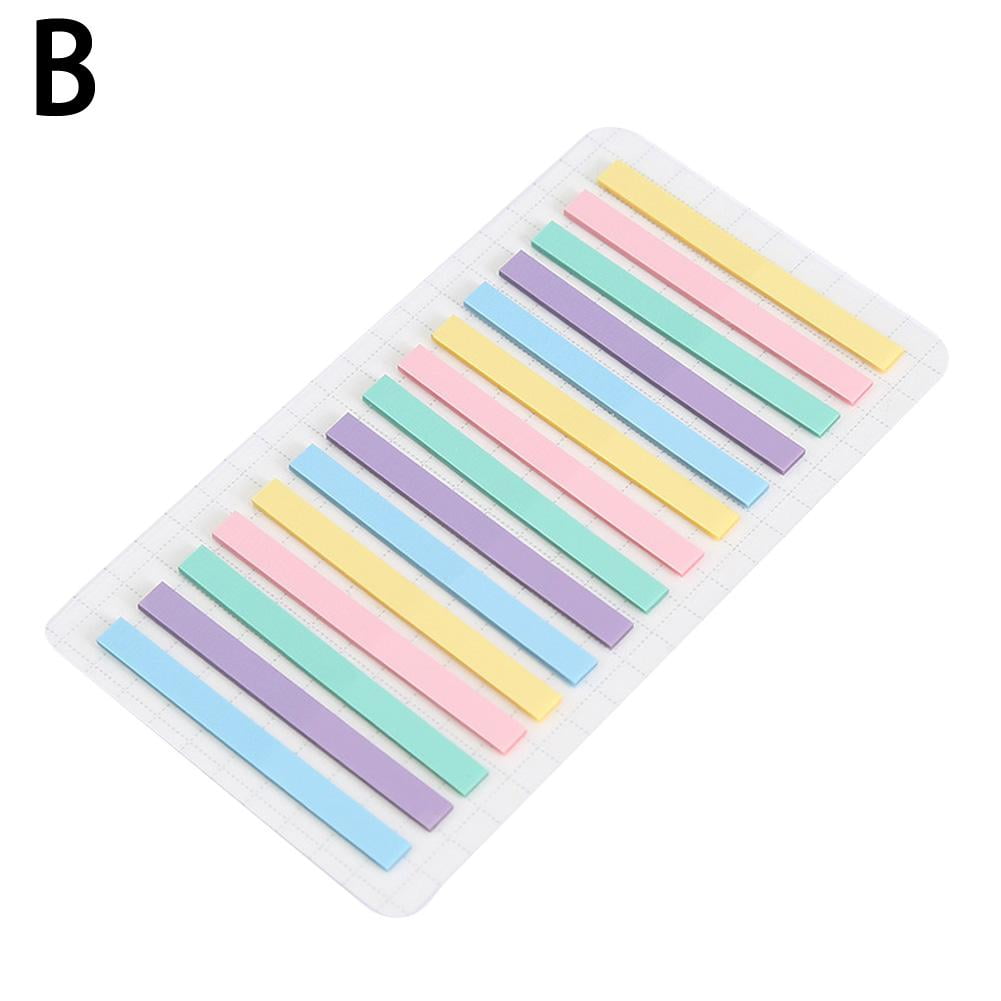 Yiexson Highlighter Strips Set,Transparent Sticky Notes,Various Colors