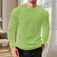 thumbnail image 4 of Men's Long Sleeve Casual T-Shirt for Home Fitness and Daily Wear Loose Fit Solid Color Top, 4 of 5
