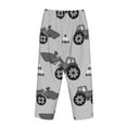 thumbnail image 5 of Junzan Gray Tractor Women'S Pajama Pants Drawstring Comfy Sleep Bottoms With Pockets, 5 of 9
