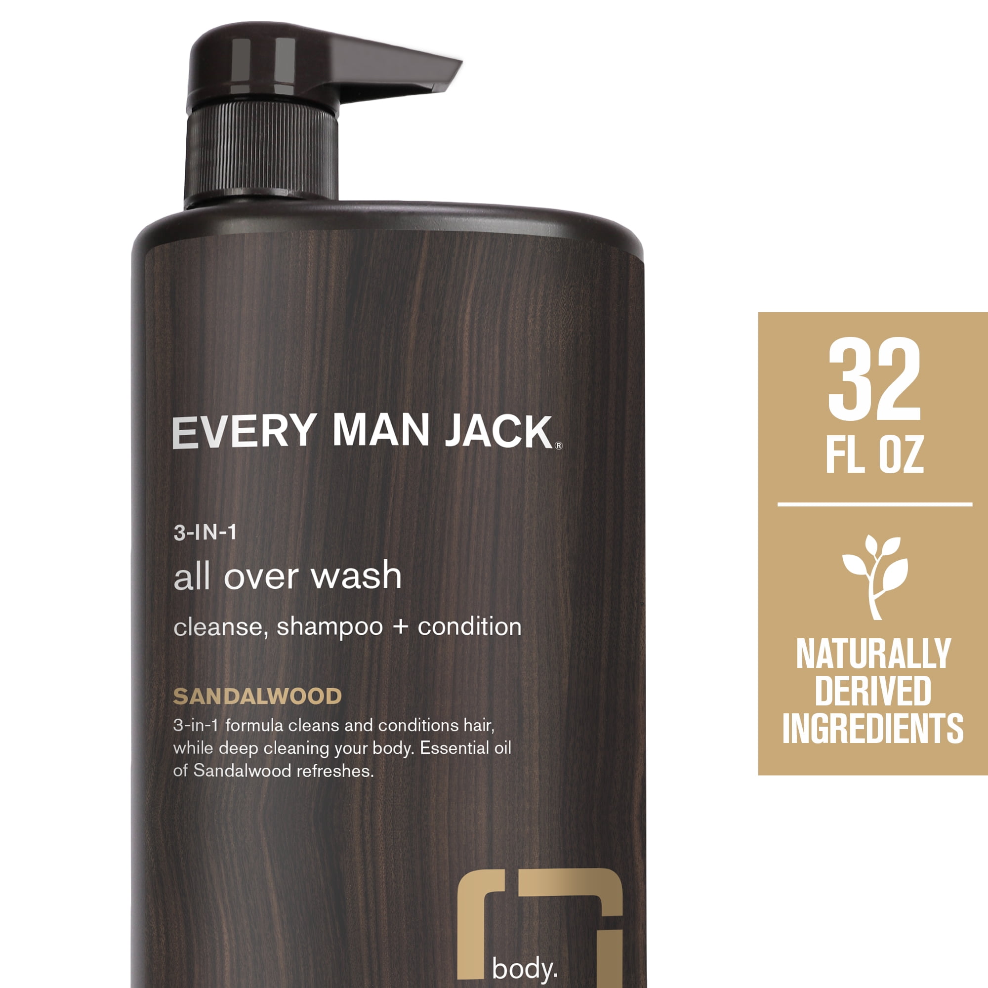 Buy Every Man Jack Hydrating Sandalwood 3in1 All Over Wash for Men