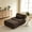 Brown, variant on AUU Oversized Modern Modular Loveseat Sofa, Cloud Boneless Couch for Living Room, No Assembly Required