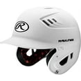 thumbnail image 2 of Rawlings R16 Matte Batting Helmet - Senior | Matte White | Senior, 2 of 3