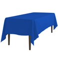 thumbnail image 1 of LinenTablecloth 70 x 120-Inch Rectangular Polyester Tablecloth Royal Blue, 1 of 4