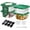 Green 2QT, variant on XIMEI 4-Pack 2QT Food Storage Containers with Green Lids, Clear Square Commercial Food Storage Containers with Handle & Scale, for Marinating/Dough Rising, Home & Dining