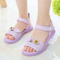 thumbnail image 2 of JSCDRPDWL Jelly Sandals Toddler Children Shoes Princess Shoes for Girls 5-6 Years Old Fashion Flower Thick Sole Sandals Soft Sole Comfortable Princess Sandals, Floral Thick Sole Princess Sandals For, 2 of 9