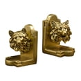 thumbnail image 3 of Sujetalibros Decorativos para Estante, Sujetalibros, Organizador de Libros, Decoración Del Hogar, Estatuilla de Animales, Sujetalibros de Resina, para Lobo, 3 of 9