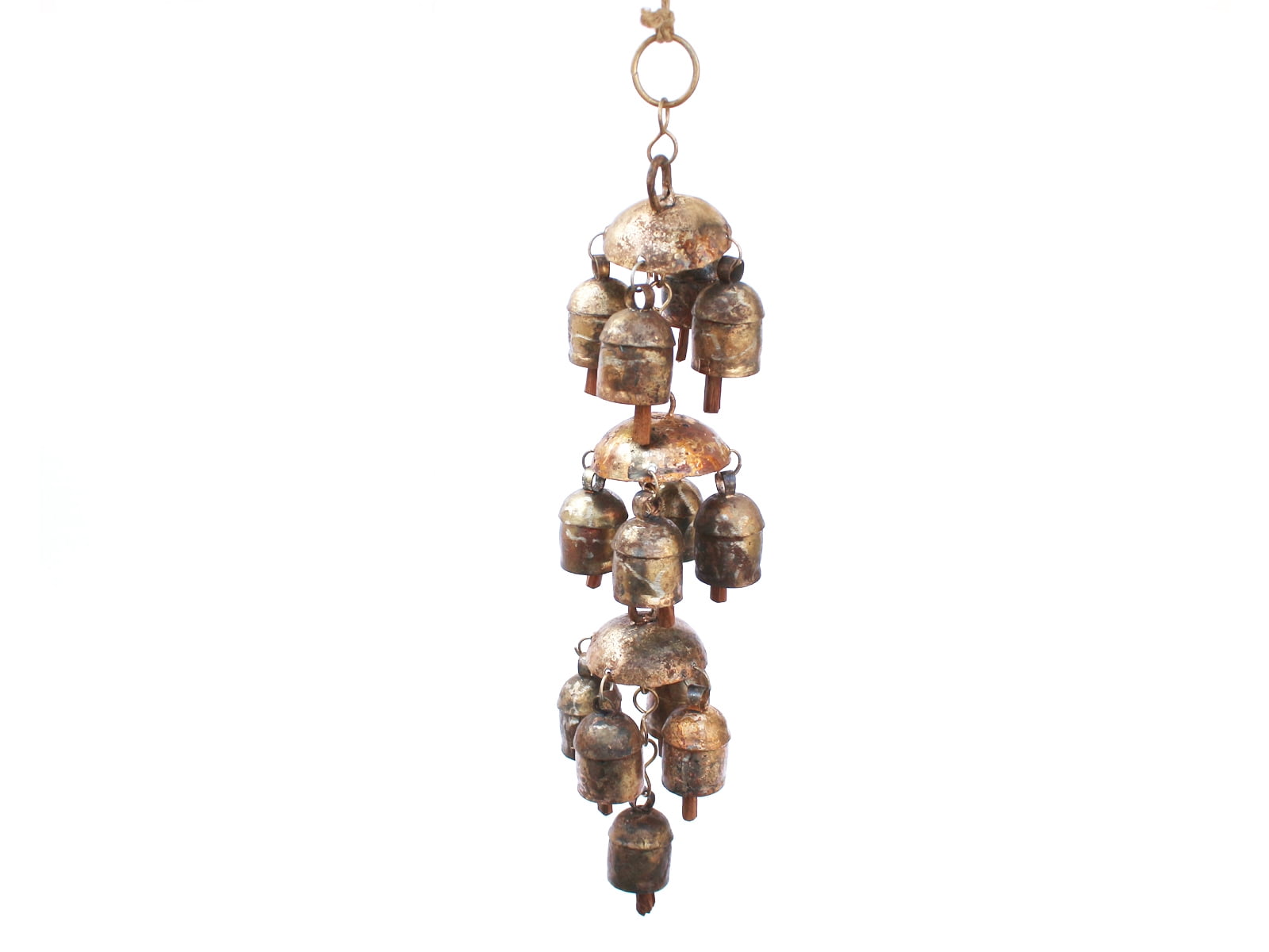 De Kulture Works Bell Metal Chandelier Wind Chime Hanging Bells for Home Garden Balcony Décor