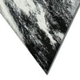thumbnail image 2 of 84 X 60 Inches Polyester Abstract Mosaic Print Rug, Black and Gray - Saltoro Sherpi, 2 of 4