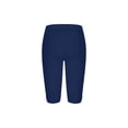 thumbnail image 4 of FRSASU Capri Leggings for Women Slim Fit Knee Length Legging Summer Cropped Casual Solid Comfy Yoga Shorts Pants Dark Blue, 4 of 5