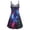Multicolor, variant on Women's 90s Boho Mini Dress, Mesh A Line Short Dress ,Summer Festival Outfit for Rave, Party, Concert White XXXXXL