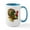 White/Blue Inside, variant on CafePress - Thanksgiving Wild Turkey Large Mug - 15 oz Ceramic Large White Novelty Mug