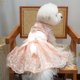 thumbnail image 2 of Elegante vestido de novia con lazo para perro, vestido de princesa para cachorro, diseño de lujo bordado con flores, ropa para perros pequeños, fiesta de graduación, 2 of 5