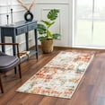 thumbnail image 5 of Hauteloom Istanbul Collection Modern Abstract Living Room Bedroom Large Area Rug - Colorful Contemporary Carpet - Beige, Orange, Red, Blue - 9' x 12', 5 of 14