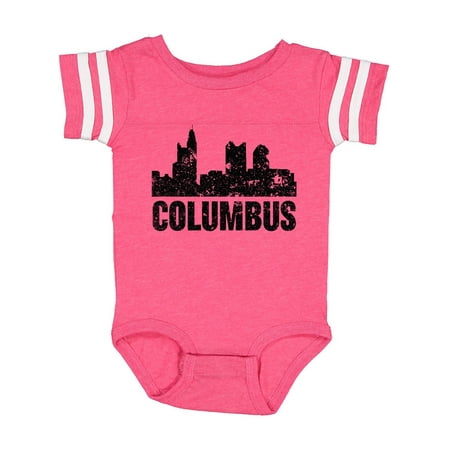 

Inktastic Columbus Skyline Grunge Gift Baby Boy or Baby Girl Bodysuit
