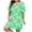 Green, variant on Womens Nightgowns Plus Size Casual Sleep Dress Women's Plus Heart Print Short Sleeve Round Neck Medium Stretch Loose Nightdress Valentine's Day Nightdress
