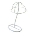 thumbnail image 2 of Support de Perruques en Métal 12 Pieds' Porte-Chapeaux Présentoir Blanc, 2 of 9