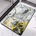 thumbnail image 3 of 20x32 inch Bath Rug Runner – Modern Marble Bath Mat - Non-Slip Luxury Microfiber Bathroom Rug, Soft & Long, Machine-Washable Floor Carpet for Tub & Shower, 3 of 5