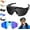 Black A, variant on 4K HD smart baseball glasses with built-in camera, featuring audio and video recording capabilities, suitable for skiing, outdoor cycling, and other sports.