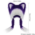 thumbnail image 3 of CYSFASHION Trapper Hat for Women Winter Fashion Accessories Fleece Fuzzy Wool Ear Muffs Women's Hats & Caps Purple, 3 of 9