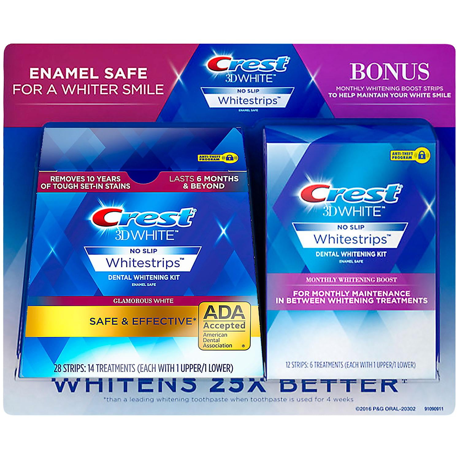 Crest 3D Whitestrips + Monthly Booster Strips (40 ct.)