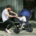 thumbnail image 2 of Qaba 6 in 1 Tricycle for Toddler 1-5 Years with Parent-Push Handle, Dark Blue, 2 of 10