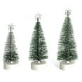 thumbnail image 2 of Artificial Christmas Tree LED Sisal Trees with Wood Base Miniature Tree Scenes for Christmas Party Decor, 2 of 7