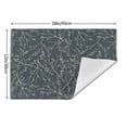 thumbnail image 3 of ZNDUO Placemats, 4 PCS Heat Resistant Stain Resistant Woven PVC Insulation Placemats, Durable Washable Elegant Table Mats for Dining-Branches Seamless, 18"x12", 3 of 6