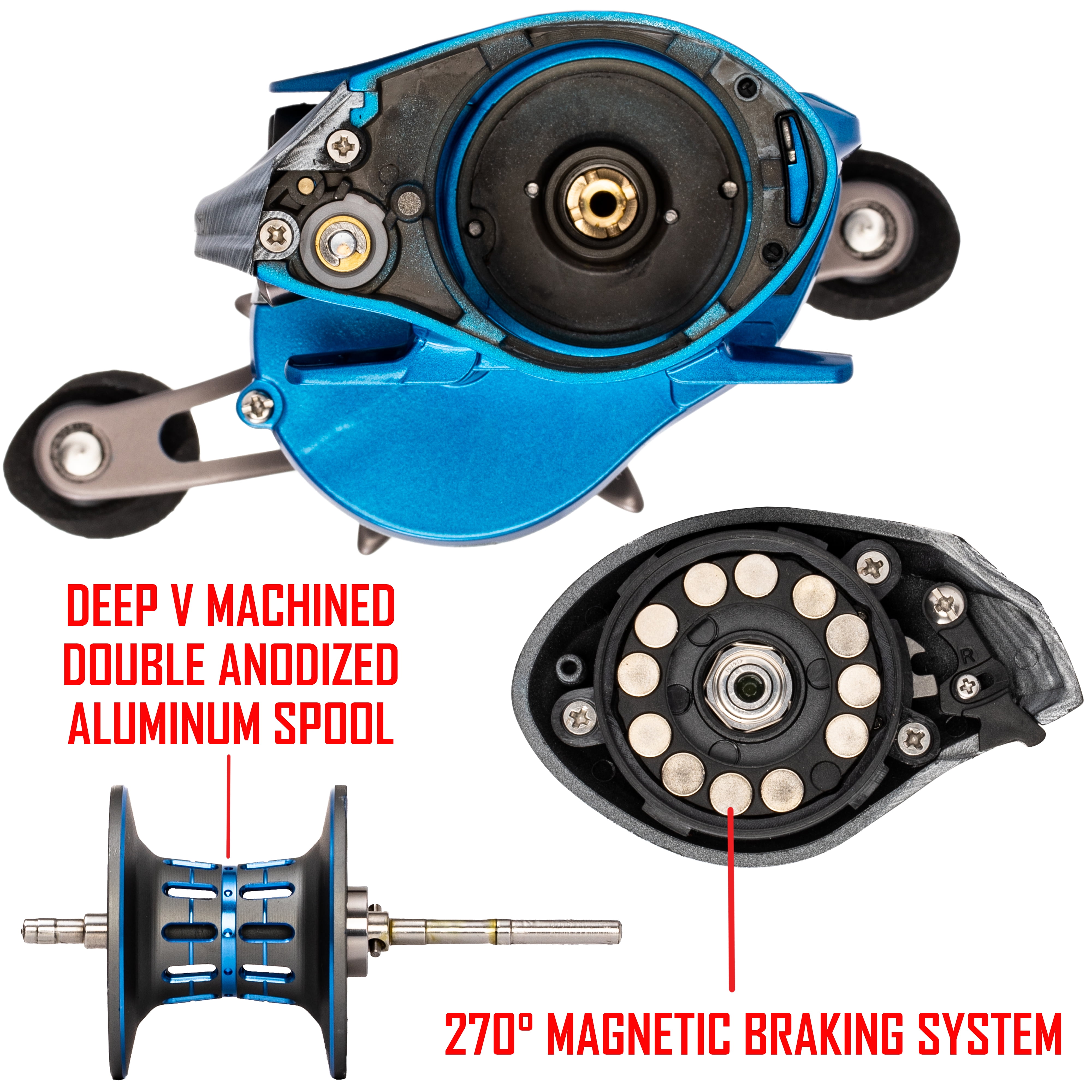 Ardent Summit Hawk Baitcast, 8.4:1 Gear Ratio, Right Hand