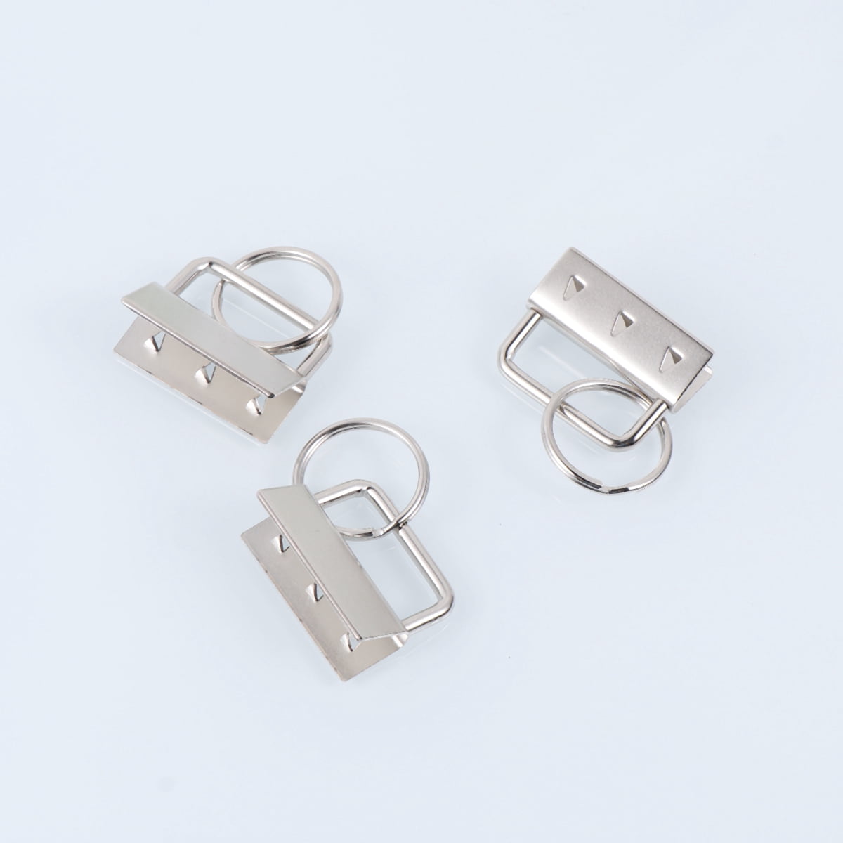 Dytern DIY 50pcs Alloy Key Rings Durable Keychain DIY Keychain Accessories Ring Decoration for Keys Bags (Silver)