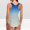 thumbnail image 5 of ylioge 2025 One-Piece Tankini Swimsuits for Women Trendy Sleeveless Crewneck Gradient Printed Full-Coverage Athletic Bathing Suits, 5 of 6