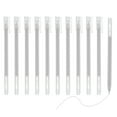 thumbnail image 1 of Uxcell 12 Pcs Colored Gel Pens, 0.5mm Fine Point Pastel Gel Pens High Light Ink for DIY Projects Painting Journaling Notebook Black Paper Drawing, 15cm Length Silver Ink, 1 of 6