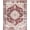 Burgundy Red, Pattern 1, variant on ODIKA 8'x10' Washable Area Rug Non-Shedding, Easy Care, Vintage Grey Ornate Border Distressed Throw Maroon Round Burgandy for King Size Bedroom Under Bed, Master Suite