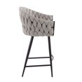 thumbnail image 3 of Braided Matisse Counter Height Stool from LumiSource, 3 of 8