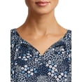 thumbnail image 5 of Time and Tru Women's Flutter Sleeve Top, 5 of 5