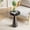 Balck, variant on NurtureTail Small End Table, Round Wooden Pedestal Side Table with Farmhouse Style, Rustic Plant Stand & Drink Table for Living Room, Bedroom, Balcony & Small Spaces, Black