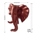 thumbnail image 5 of Wall Decoration Home Accessories Living Room Hanger Resin Animal Wall Hanger Key Kitchen Coat Clothes Towel Hooks Handbag Holder Rose gold Elephant, 5 of 8