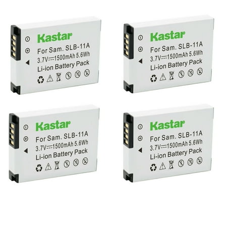 Kastar SLB-11A Battery 4-Pack Replacement for Samsung ST5500 TL240 TL320 TL350 TL500 WB600 WB610 WB650 WB660 WB700 WB1000 WB2000 Camera