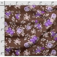 thumbnail image 2 of Soimoi Floral Vintage Print, Velvet Fabric, Decor Sewing Fabric By The Yard 54 Inch Wide,Decorative Fabric For Upholstery And Home Accents, Brown, 2 of 5