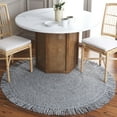 thumbnail image 2 of SAFAVIEH Renewal Issam Solid Area Rug, Grey, 4' x 4' Round, 2 of 7