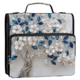thumbnail image 2 of Water-Resistant 3-Ring Binder Organizer with Multiple Pockets Zipper Binder Bag for Office Stunning Tree, 2 of 8